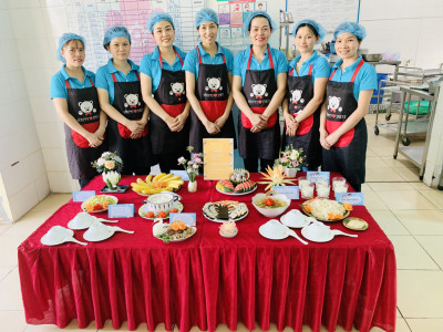 Hội thi nhân viên nuôi dưỡng giỏi cấp trường năm học 2023-2024