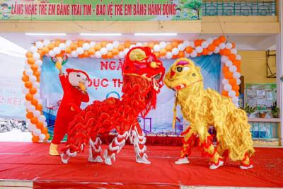 Ngày hội thể dục thể thao cho các vận động viên nhí.