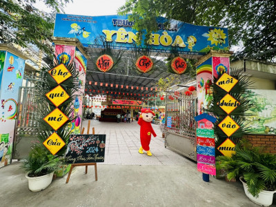 Chuỗi hoạt động chào xuân Giáp Thìn của cô và trò trường MN Yên Hòa