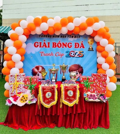 Giải bóng đá tranh cup 2025 của các bé MGL trường MN Yên Hòa
