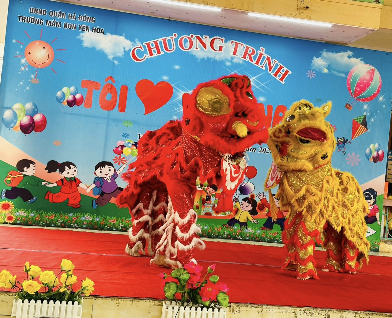 Chương trình "Tôi yêu Việt Nam" với chủ đề Bé với an toàn giao thông của khối MGL 5-6 tuổi trường MN Yên Hòa