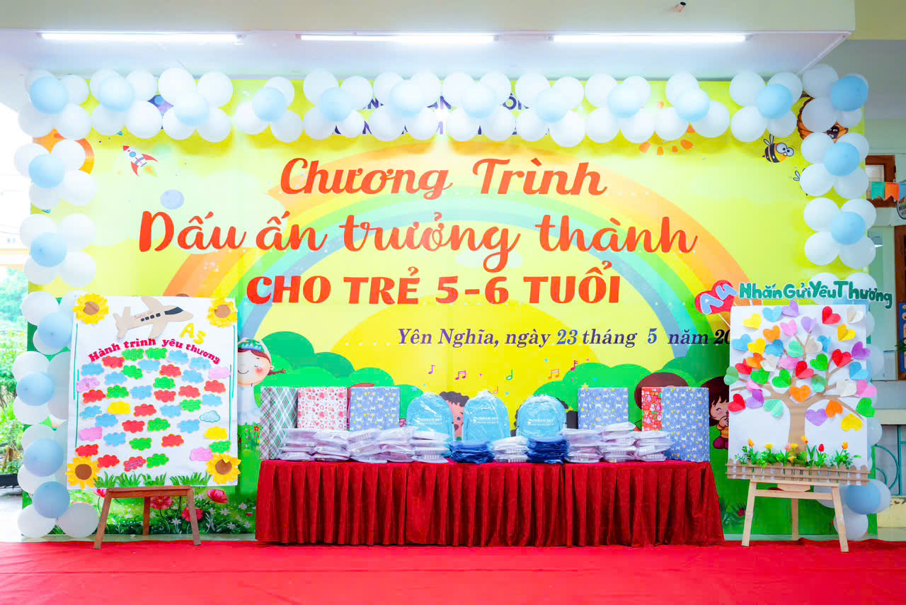 Chương trình " Dấu ấn trưởng thành" cho các bé 5-6 tuổi năm học 2024-2025
