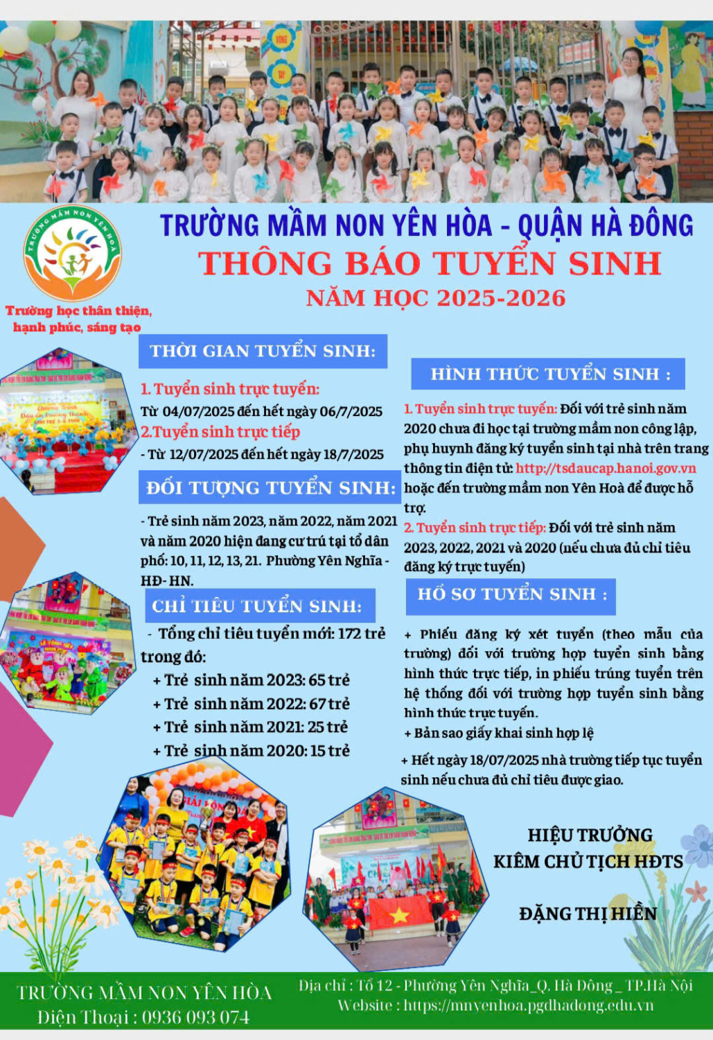 Kế hoạch tuyển sinh năm học 2025-2026