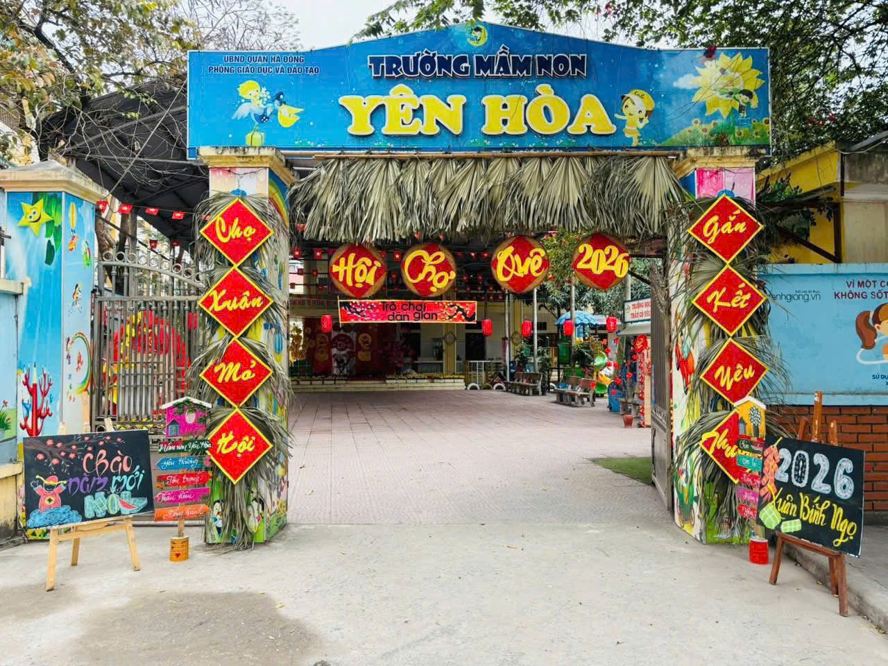 Phiên chợ tết trường MN Yên Hòa